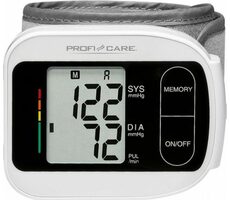 ProfiCare BMG 3018 / Tlakoměr na zápěstí / plně automatický / detekce arytmie / 2x AAA