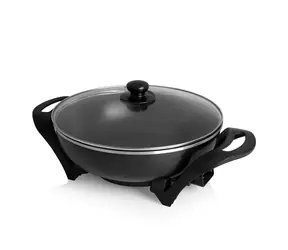 Tristar PZ-9130 černá / Elektrická pánev wok / 1500 W / až 240 °C / 33 cm / 4.5L