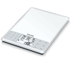Beurer DS 61 bílá / digitální kuchyňská váha / max. 5 kg / LCD / Energetické a  Nutriční hodnoty pro 950 potravin