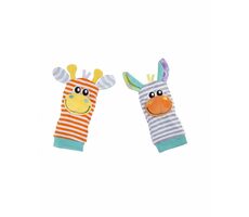 Playgro - Chrastící ponožky a náramky pastelové / plastelové