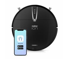Rozbaleno - Niceboy ION Charles i4 černá / Robotický vysavač s mopem / sací výkon 2000 Pa / prach. nádoba 600 ml / HEPA 