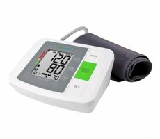 Medisana BU 90E tlakoměr na paži bílá / LCD displej / paměť pro 2 osoby / 4x AAA / detekce arytmie / stupnice WHO