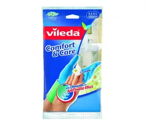 Vileda Comfort Extra (Velikost L) / Ochranné rukavice na úklid / protiskluzová úprava / 1 pár