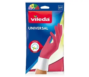 Vileda Universal (Velikost S) / Ochranné rukavice na úklid / protiskluzová úprava / 1 pár