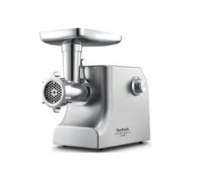 Tefal NE858D38 stříbrná / Mlýnek na maso / 2200W  / 5.5kg za min / 3 nástavce