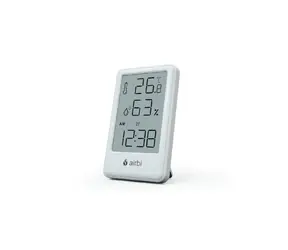 Airbi FRAME - bílá / Pokojový teploměr a vlhkoměr 