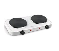 Esperanza EKH010W Cotopaxi bílá / Elektrický vařič / 2 plotny / 2x 1000W / 5 teplotních stupňů