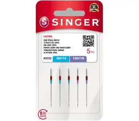 Singer 2044S - 80/12 & 90/14 5ks / Jehly / na kůži