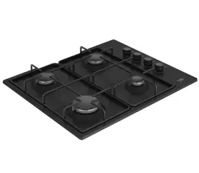 Beko HIBG64120SB černá / Plynová varná deska / 4 plotny 