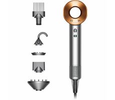 Dyson HD07 Supersonic stříbrno-měděná / Vysoušeč vlasů / 1600W / ionizátor / 4 teploty / 3 rychlosti