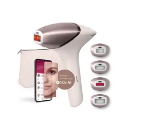 Philips Lumea BRI977/00 růžovo-bílá / IPL epilátor / počet záblesků: 450 000 / 4 nástavce