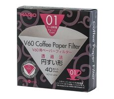 Hario papírové filtry 40 ks / pro V60-01  / doprodej