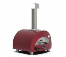 Alfa Forni Linea Moderno červená / Pec na pizzu / 500°C / 40 x 40 cm / na LPG