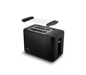 Lauben Toaster 900BC černá / Topinkovač / 900W / 2 plátky pečiva / 7 stupňů opečení / automatické vypnutí
