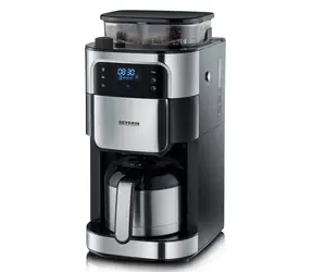 Severin KA 4814 / Kávovar na překapávanou kávu / 1000W / nádoba 1 litr / integrovaný mlýnek