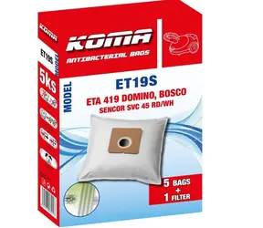 KOMA ET19S Sáčky do vysavače ETA Domino 1419 / 5ks