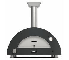 Alfa Forni Moderno 2 šedá / Pec na pizzu / 500°C / 60 x 50 / na LPG a dřevo