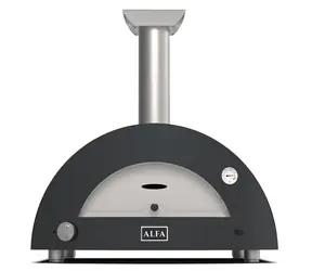 Alfa Forni Moderno 2 šedá / Pec na pizzu / 500°C / 60 x 50 / na LPG a dřevo