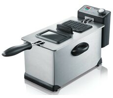Severin FR 2431 stříbrná / Fritéza / 2000W / 3 l / až 190°C