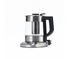 Severin WK 3473 stříbrná / Rychlovarná konvice / 2200W / 1 l / nerez + sklo