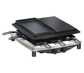 Steba RC 4 Plus Deluxe Chrome stříbrná / Elektrický kontaktní gril / 1450 W  / doprodej