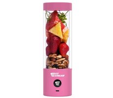 FitStream Pro růžová / Přenosný mixér / 7.4W / 0.38l / 2000mAh Baterie