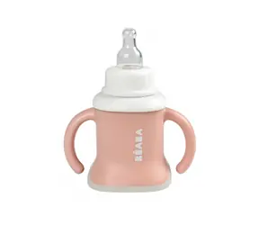 Beaba Trénovací hrnek 3v1 Old Pink