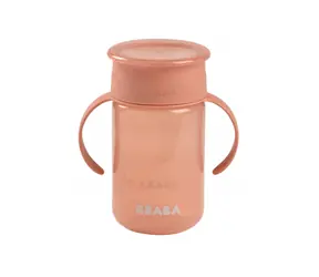 Beaba Hrnek trénovací 360° Pink 340 ml 12m+