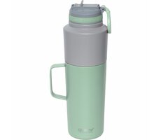 Asobu Twin Pack Bottle with Mug Mint 0.9 L + 0.6 L / Termoláhev + hrnek / nerezová ocel