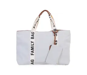 Childhome Family Bag Canvas Off White / Cestovní taška / 55 x 40 x 18 cm 