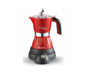 Rozbaleno - Ariete 1358 Moka Aroma červená / elektrická moka konvice / 400 W / 2 | 4 šálky / rozbaleno