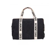 Childhome Přebalovací taška Mommy Bag Canvas Black / 55 x 30 x 40 cm / nosnost 5 kg