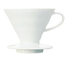 Hario dripper V60-02 bílá / keramika