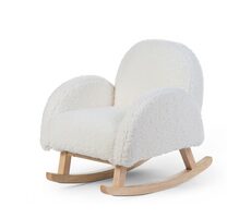 Childhome Křeslo dětské houpací Teddy Off White / 52 x 45 x 51 cm / od 3 let