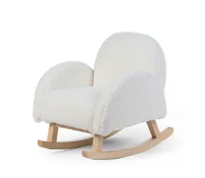 Childhome Křeslo dětské houpací Teddy Off White / 52 x 45 x 51 cm / od 3 let