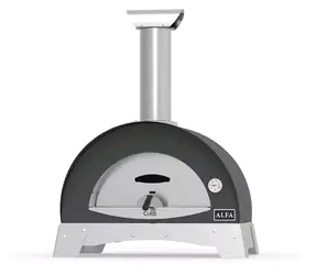 Alfa Forni Ciao Top šedá / Pec na pizzu / 500°C / 70 x 40 cm / na dřevo