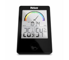 Mebus 40929 Thermo-Hygrometer černá / Vnitřní teploměr / Vnitřní vlhkoměr / 2 x AA