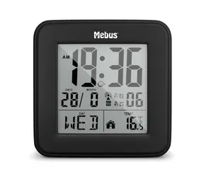 Mebus 25595 Radio alarm clock / Rádiem řízený budík / 1 x AA