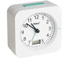 Mebus 25610 Radio alarm clock / Rádiem řízený budík / 1 x AA