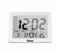Mebus 25738 Quartz Alarm Clock / Budík / 3 x AAA