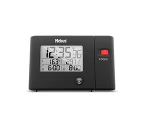 Mebus 25795 - Rádiem řízený budík s projektorem / 3 x AAA / 1x USB