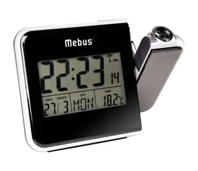 Mebus 42425 - Rádiem řízený budík s projektorem 