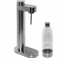 Stelton Brus Carbonator stříbrná / výrobník sody / bez láhve / bez CO2 / 7-9 Pa 