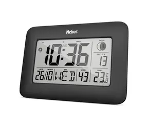 Mebus 46732 - Nástěnné hodiny DCF digital