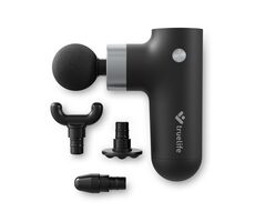 TrueLife RelaxGun G3 masážní pistole černá / 4 hlavice / 4 úrovně intenzity / 2850 RPM / síla přítlaku 8 kg / doprodej