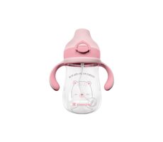 KikkaBoo Hrnek se silikonovým pítkem 300ml 6m+ Bear with me Pink