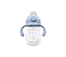 KikkaBoo Hrnek se silikonovým pítkem 300ml 6m+ Bear with me Blue