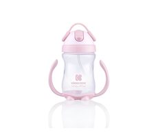 KikkaBoo Hrnek se silikonovým brčkem 300ml 12m+ Pink