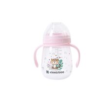 KikkaBoo Hrnek se silikonovým pítkem 240ml 6m+ Savanna Pink