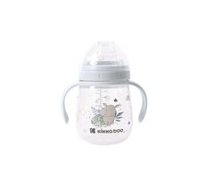 KikkaBoo Hrnek se silikonovým pítkem 240ml 6m+ Savanna Blue